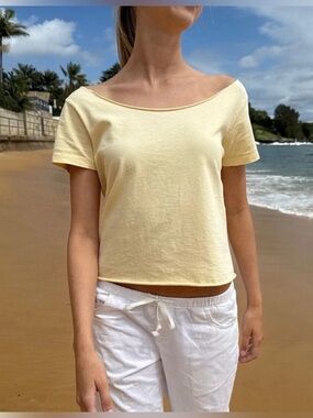 Brandy Melville Yellow Women's Top